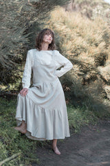 Leila tiered dress / Oat