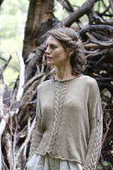 Helen hand knit cable jumper