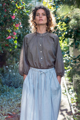 Marianne Blouse - Japanese cotton donkey brown