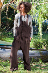 Guide Japanese Wool Overalls Chocolate