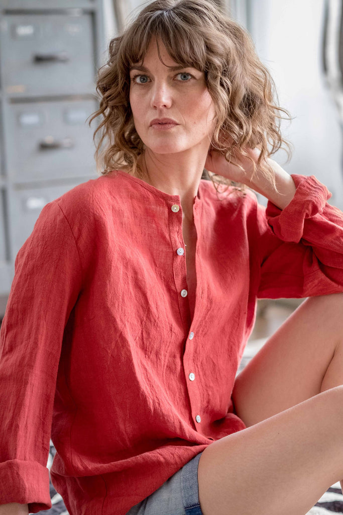 Vivienne shirt Earth red