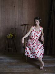 Sienna Dress Red Poppies